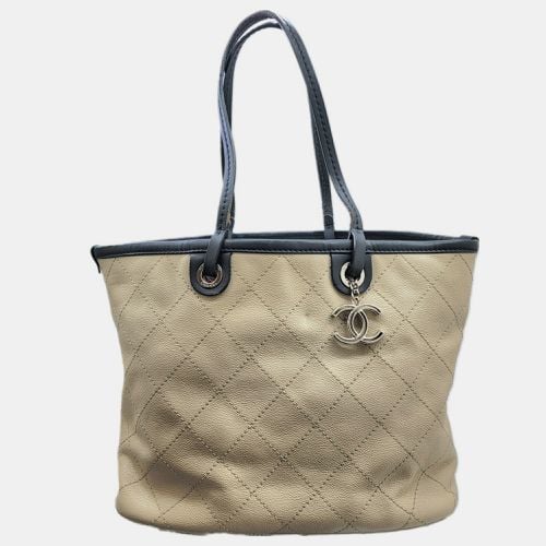 Black Burgundy Caviar Skin On The Road Wild Stitch Tote Bag - Chanel - Modalova