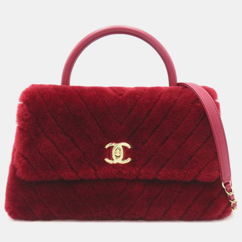 Bordeaux Leather Coco Handle Shoulder Bag - Chanel - Modalova