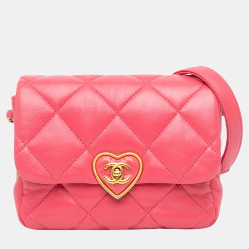 Mini Quilted Lambskin Plexiglass Coco Love Flap Bag - Chanel - Modalova