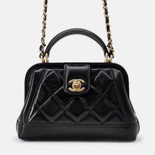 Shiny Lambskin Matelasse Top Handle Shoulder Bag - Chanel - Modalova