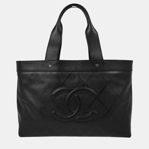 Perforated Calfskin Tote Handbag - Chanel - Modalova