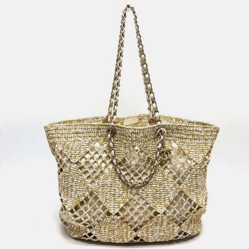 Raffia Weaving Tote Bag - Chanel - Modalova