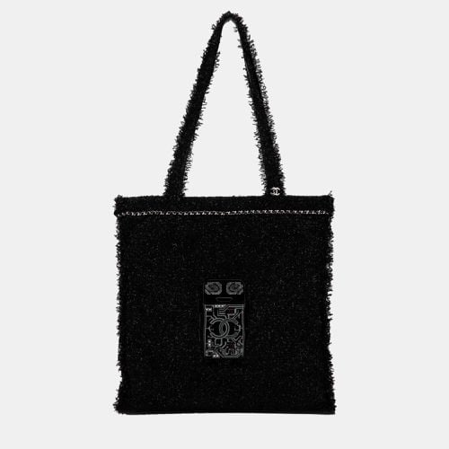 Large Resin Embellished Tweed Robot Shopping Tote - Chanel - Modalova