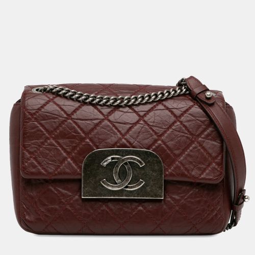 Calf Leather Aged Calfskin CC Square Flap Bag - Chanel - Modalova