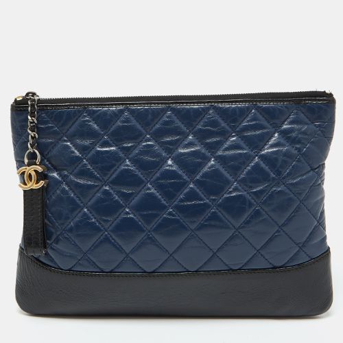 Black Leather Gabrielle O Case Clutch - Chanel - Modalova