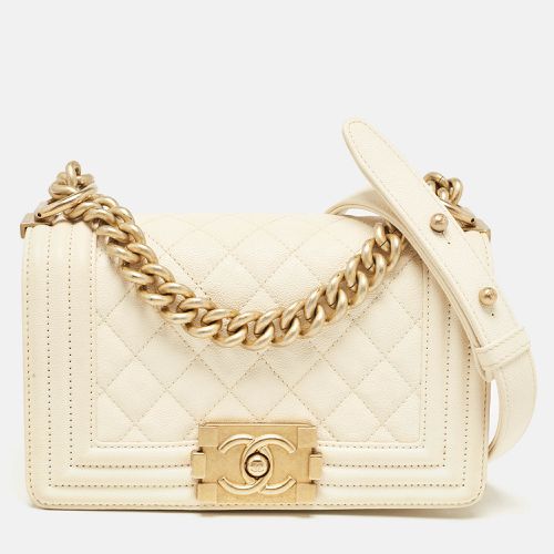 Quilted Caviar Leather Small Boy Flap Bag - Chanel - Modalova