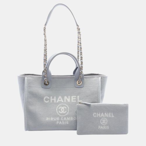 Canvas Leather Deauville Small Tote Bag - Chanel - Modalova