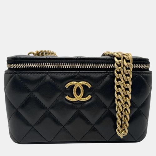 Metal Gold Leather Matelasse Vanity Shoulder Bag - Chanel - Modalova