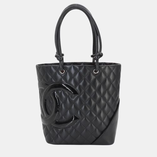 Leather Patent Cambon Line Medium Bag - Chanel - Modalova