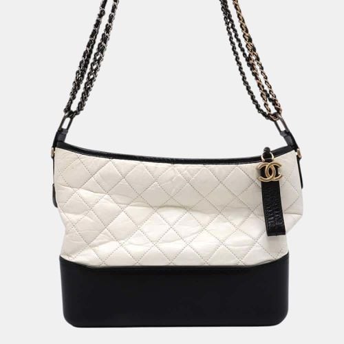 Calf Leather White Gabriel De Hobo Large Chain Shoulder Bag - Chanel - Modalova