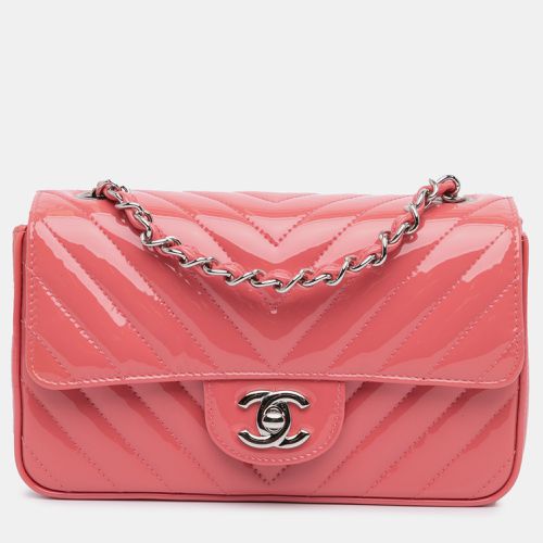 Mini Rectangular Classic Chevron Patent Single Flap - Chanel - Modalova