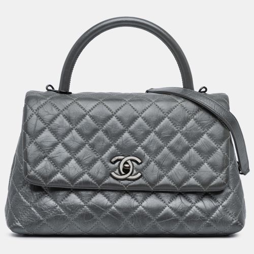 Small Quilted Aged Calfskin Coco Satchel - Chanel - Modalova