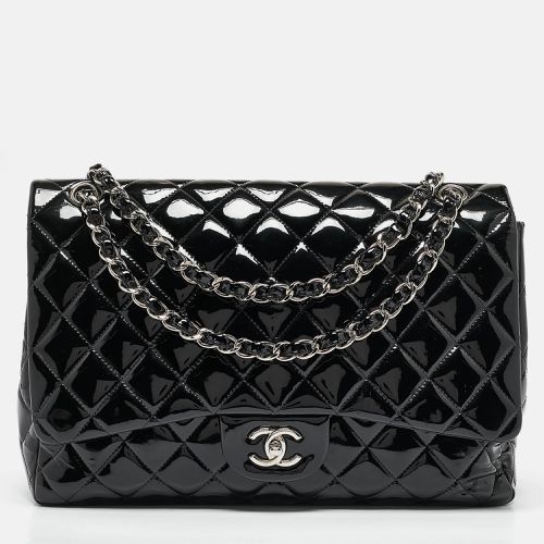 Quilted Patent Leather Maxi Classic Single Flap Bag - Chanel - Modalova