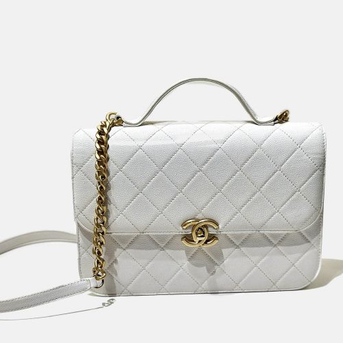 Caviar Quilted Small Top Handle Flap Bag - Chanel - Modalova