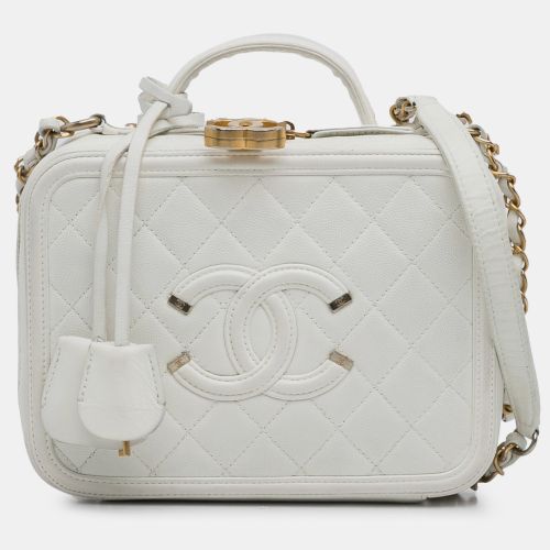 Medium Caviar Filigree Vanity Case - Chanel - Modalova