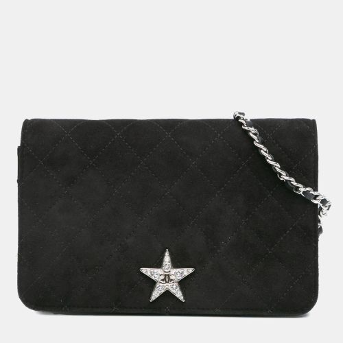 Suede Cocostellar Wallet on Chain - Chanel - Modalova