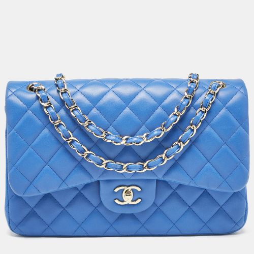 Quilted Leather Jumbo Classic Double Flap Bag - Chanel - Modalova