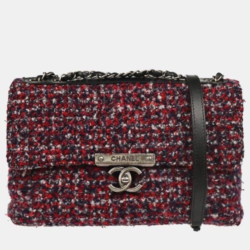 Red Tweed Single Flap Shoulder Bag - Chanel - Modalova