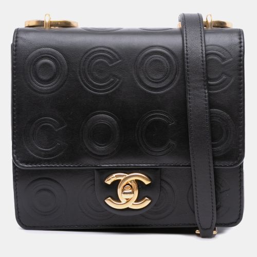 Mini Square Calfskin Coco Embossed Flap - Chanel - Modalova