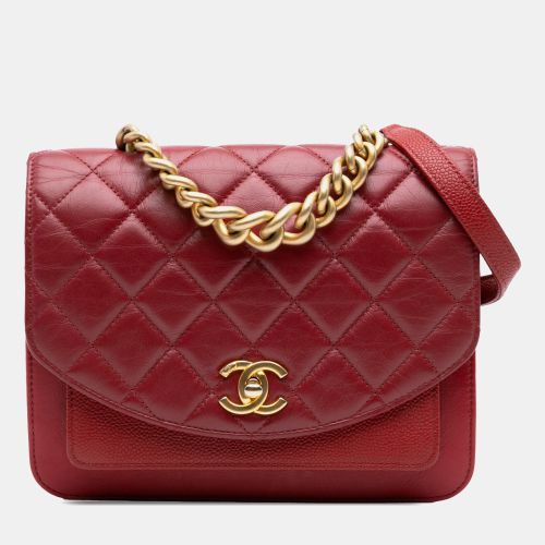 Small Quilted Calfskin and Caviar Chain Handle Flap - Chanel - Modalova