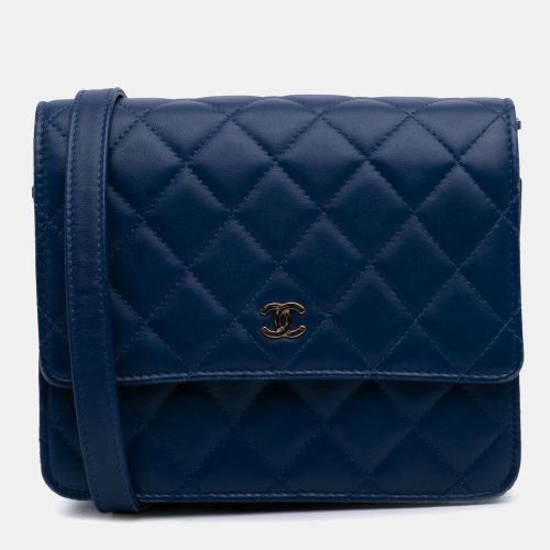 Quilted Lambskin Square Wallet on Chain - Chanel - Modalova