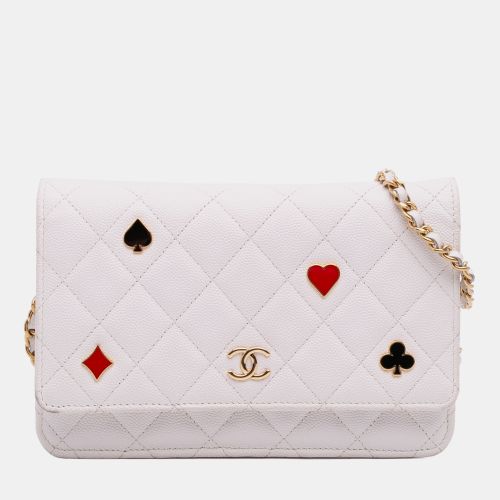 Quilted Caviar Coco Casino Wallet on Chain - Chanel - Modalova