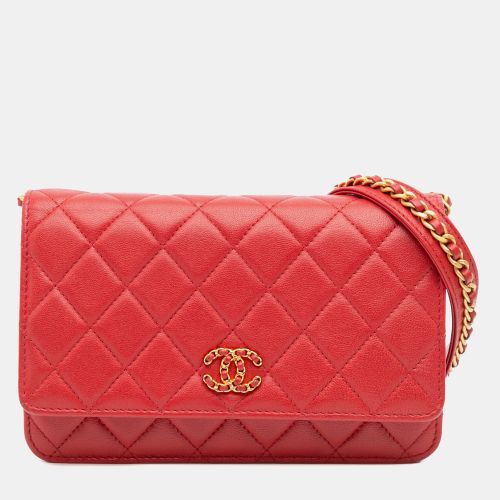 Quilted Lambskin 19 Wallet on Chain - Chanel - Modalova