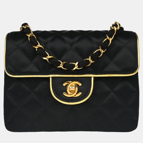 Satin Mini Classic Square Flap Shoulder Bag - Chanel - Modalova