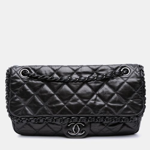 Medium Quilted Metallic Aged Calfskin Chain Me Flap - Chanel - Modalova