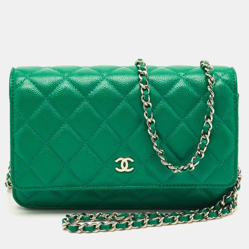 Quilted Caviar Leather Classic Wallet on Chain - Chanel - Modalova