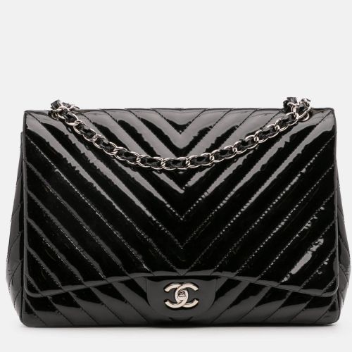 Maxi Classic Chevron Patent Single Flap Bag - Chanel - Modalova