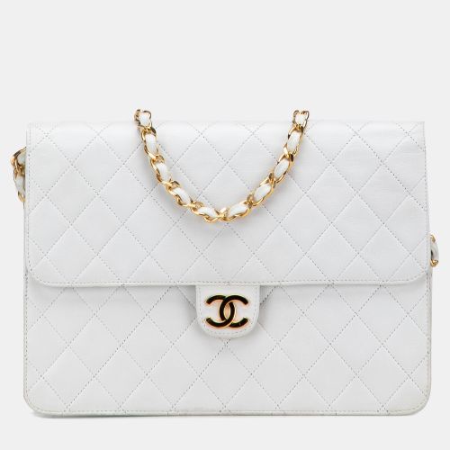 CC Quilted Lambskin Single Flap - Chanel - Modalova