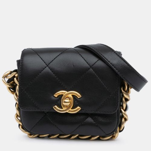 Mini Quilted Calfskin Framing Chain Flap - Chanel - Modalova
