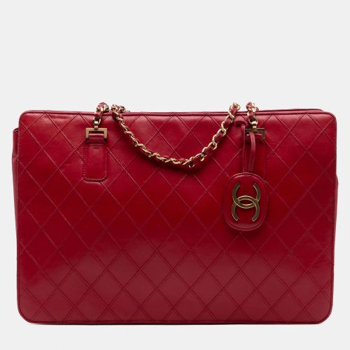 CC Quilted Lambskin Chain Tote - Chanel - Modalova
