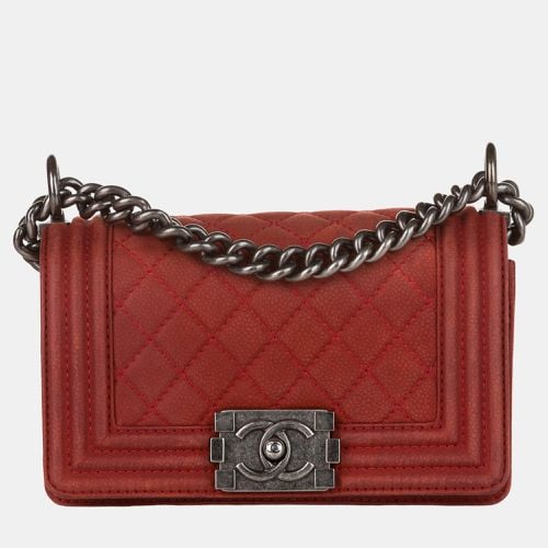 Caviar Leather Small Boy Flap Bag - Chanel - Modalova