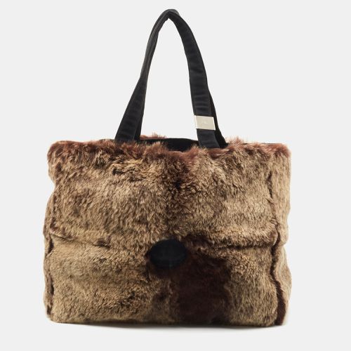 Brown Rabbit Fur CC Tote - Chanel - Modalova