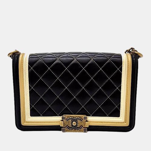 Gold Leather Boy Flap Bag - Chanel - Modalova