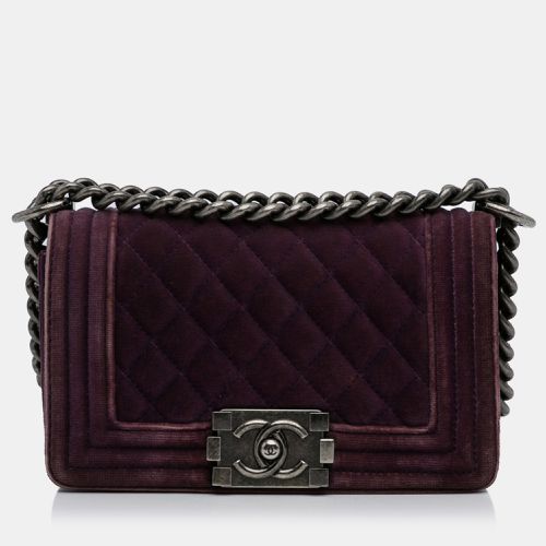 Chanel Small Boy Velvet Flap Bag - Chanel - Modalova