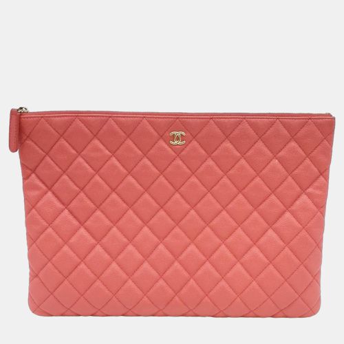 Chanel Red Caviar Large Clutch - Chanel - Modalova