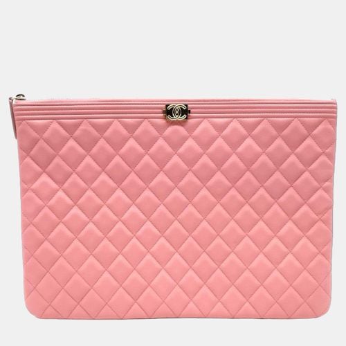 Lambskin Boy Large Clutch - Chanel - Modalova