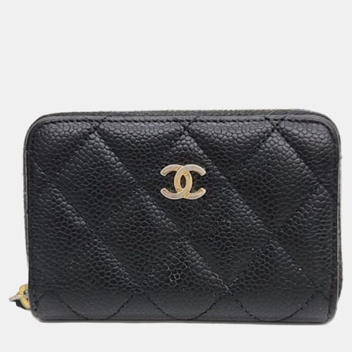 Chanel Black caviar card wallet - Chanel - Modalova