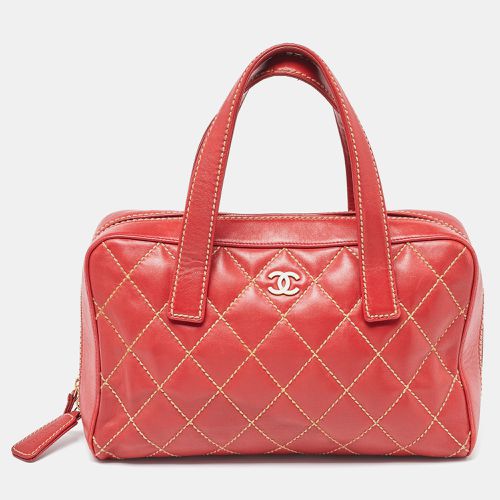 Quilted Leather Surpique Bowler Bag - Chanel - Modalova