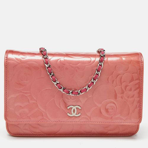 Camellia Patent and Leather Wallet On Chain - Chanel - Modalova