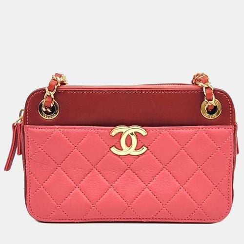 Red Leather Casual Trip Camera Bag - Chanel - Modalova