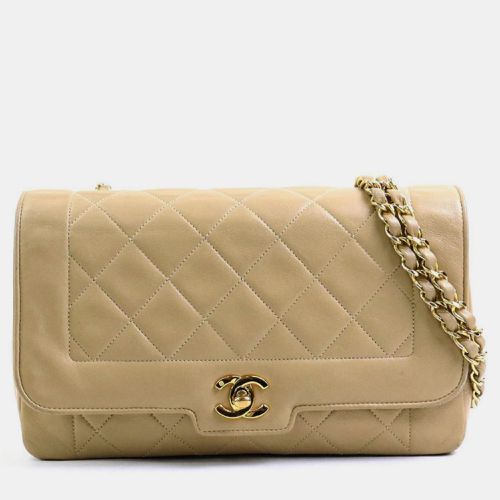 Leather Matelasse Chain Vintage Diana Shoulder Bag - Chanel - Modalova