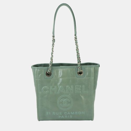 Leather Deauville Tote Bag - Chanel - Modalova