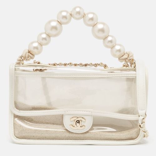 PVC and Leather Sand By The Sea Flap With Pearl Strap Bag - Chanel - Modalova