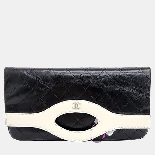 White Vintage Leather 31 Flap Clutch Bag - Chanel - Modalova