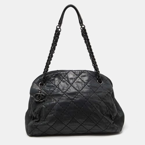 Quilted Shimmer Leather Medium Just Mademoiselle Bowler Bag - Chanel - Modalova