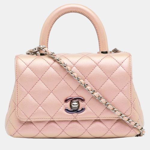 Extra Mini Iridescent Caviar Coco Handle Bag - Chanel - Modalova